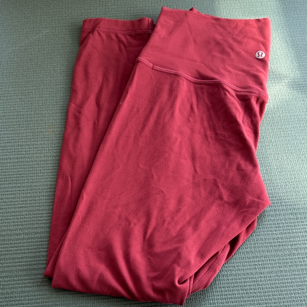 lululemon athletica align 25” Burgundy Leggings